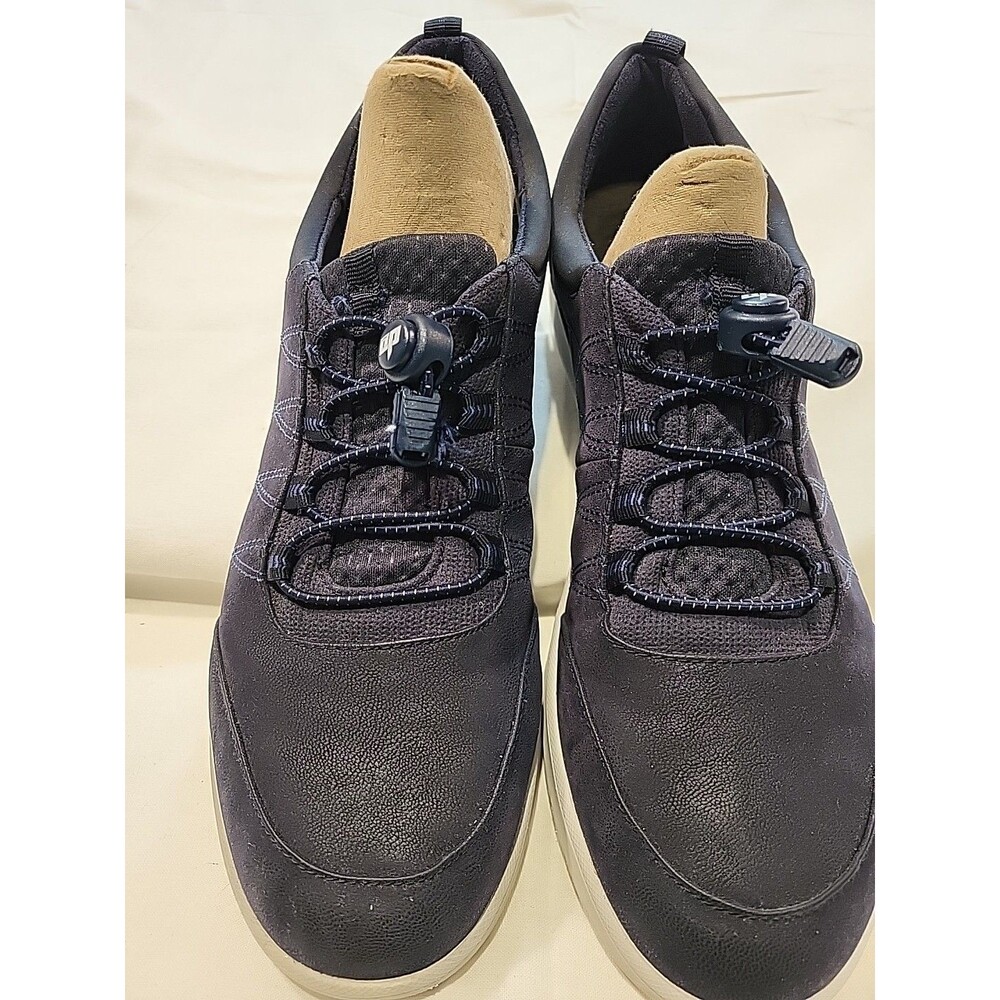 Clarks Cloud Steppers Women's Size 11 Light. Sneakers. Dk. Blue Bungee Laces